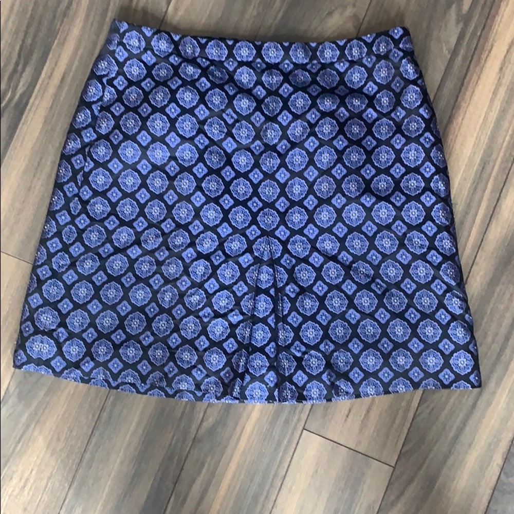 Jcrew Medallion Silk Pleated Front Miniskirt